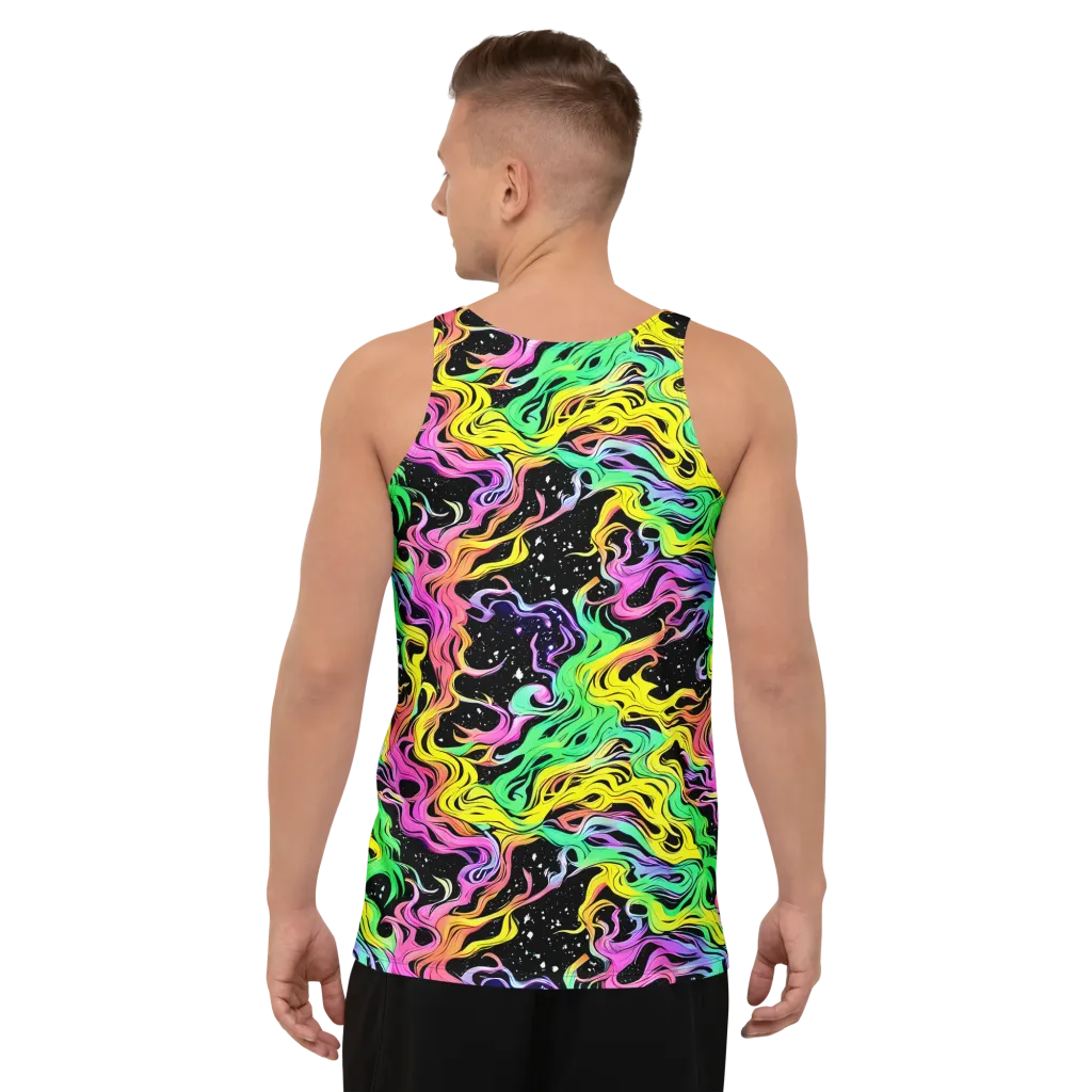 Midnight Chromatic on Men's Tank Top — Back