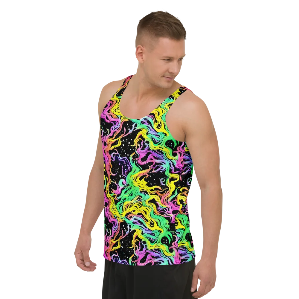 Midnight Chromatic on Men's Tank Top — Left Front