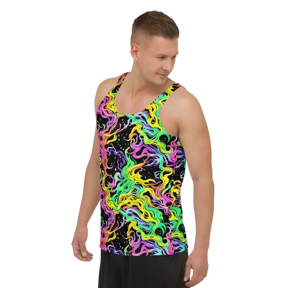 Midnight Chromatic on Men's Tank Top — Left Front