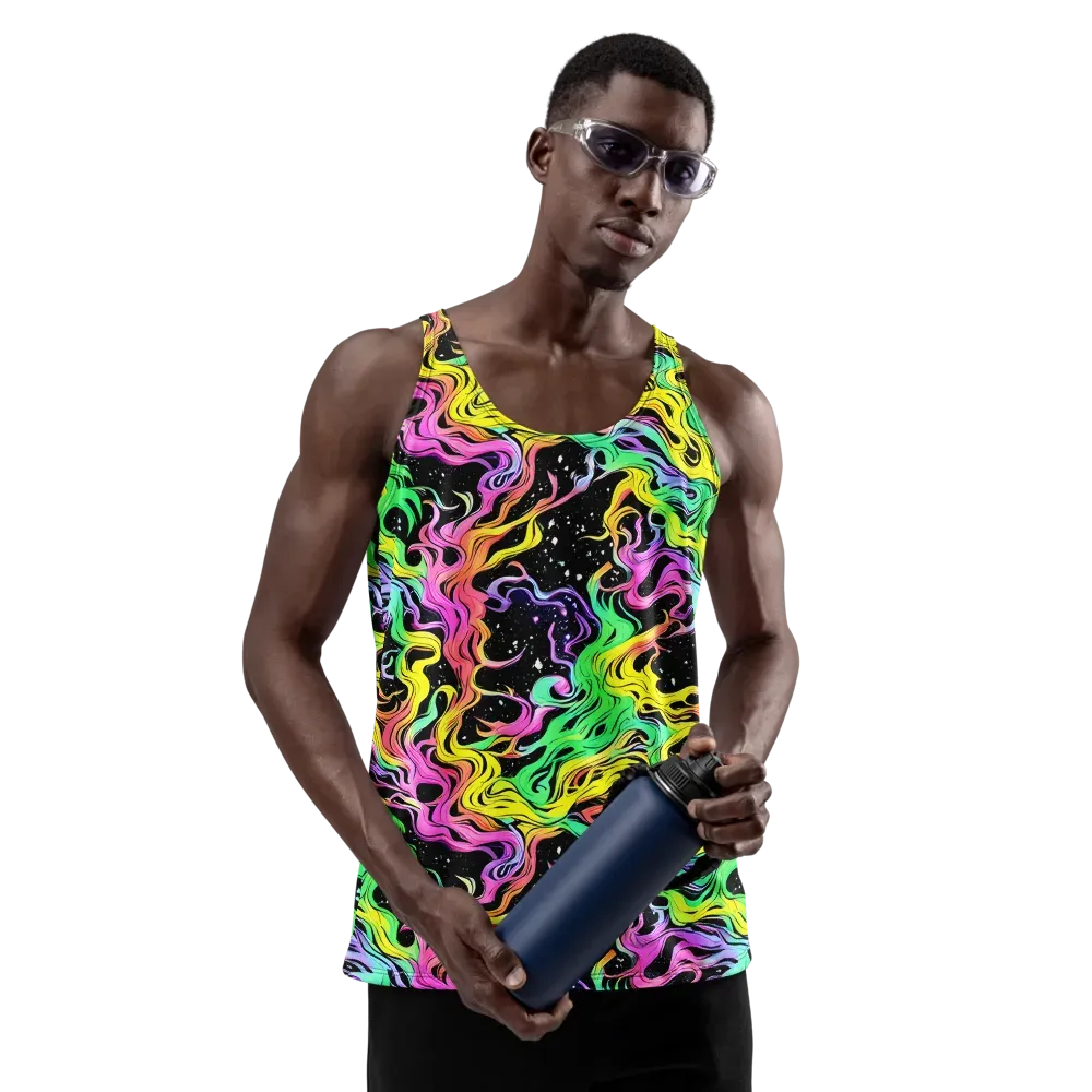 Midnight Chromatic on Men's Tank Top — Front