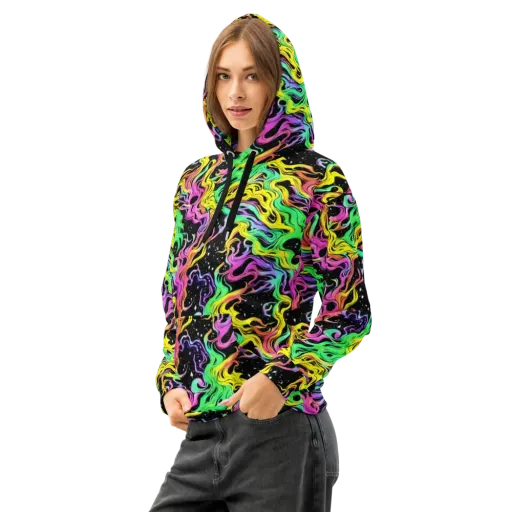Midnight Chromatic on a Cotton Hoodie