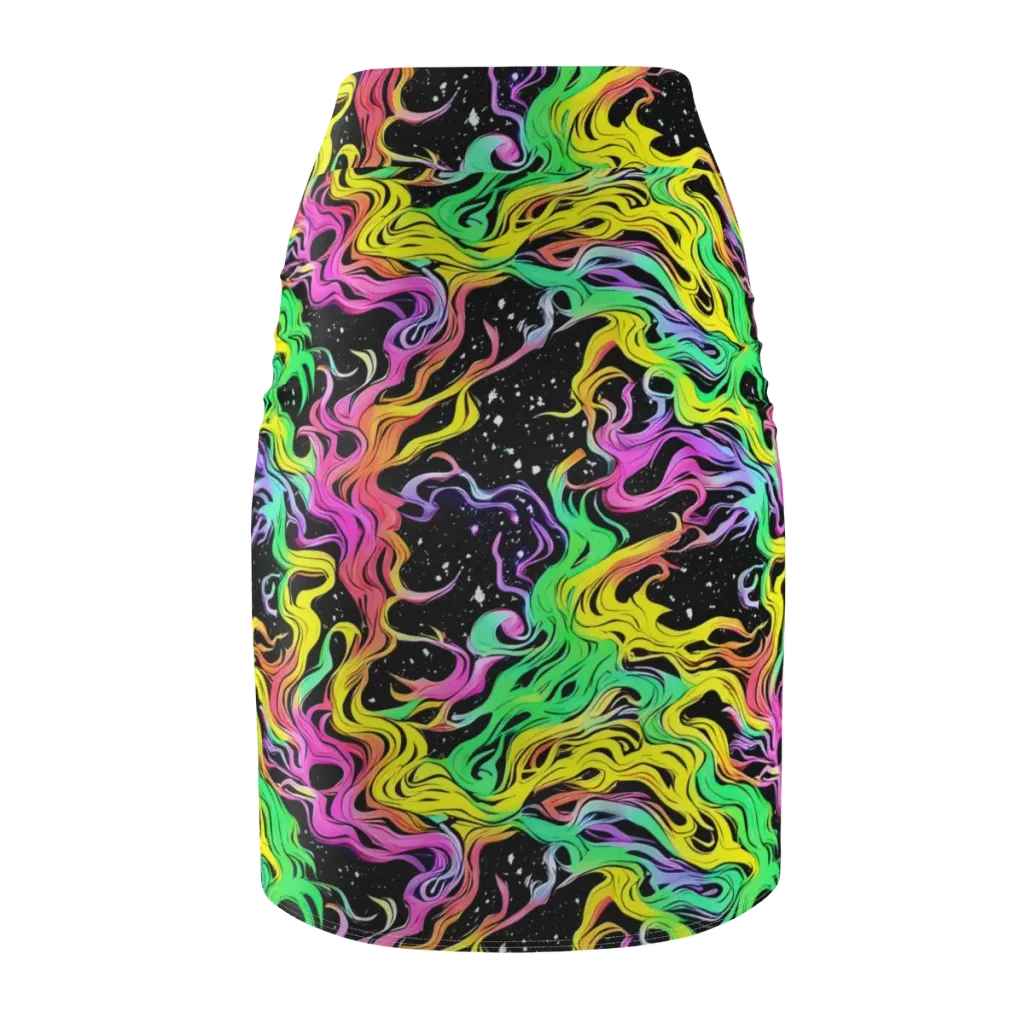 Midnight Chromatic on Pencil Skirt — Back