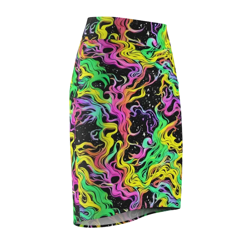 Midnight Chromatic on Pencil Skirt — Front Side