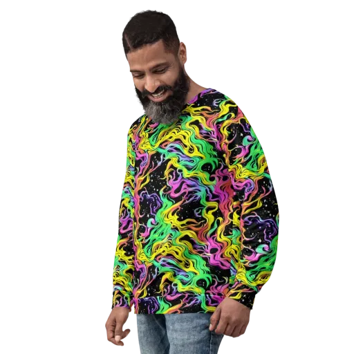 Midnight Chromatic on a Sweatshirt