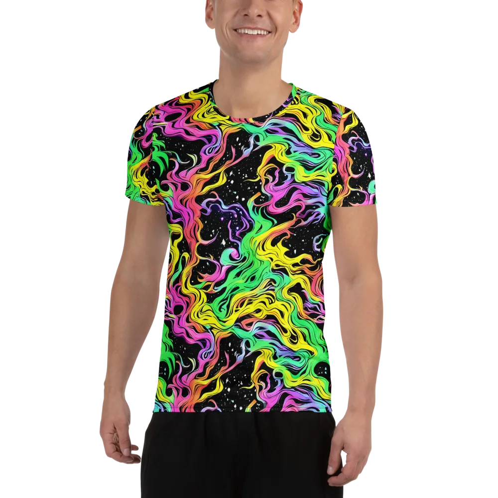Midnight Chromatic on Men's Athletic T-Shirt — Front