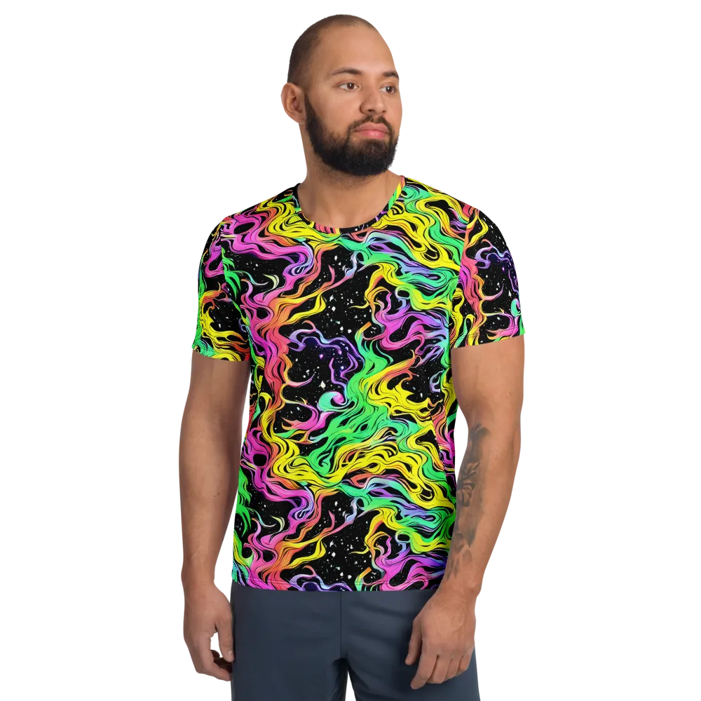 Midnight Chromatic on Men's Athletic T-Shirt — Front