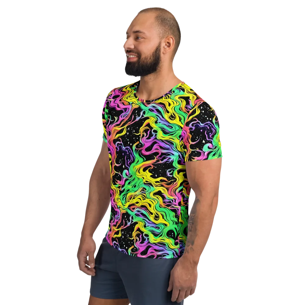 Midnight Chromatic on Men's Athletic T-Shirt — Left