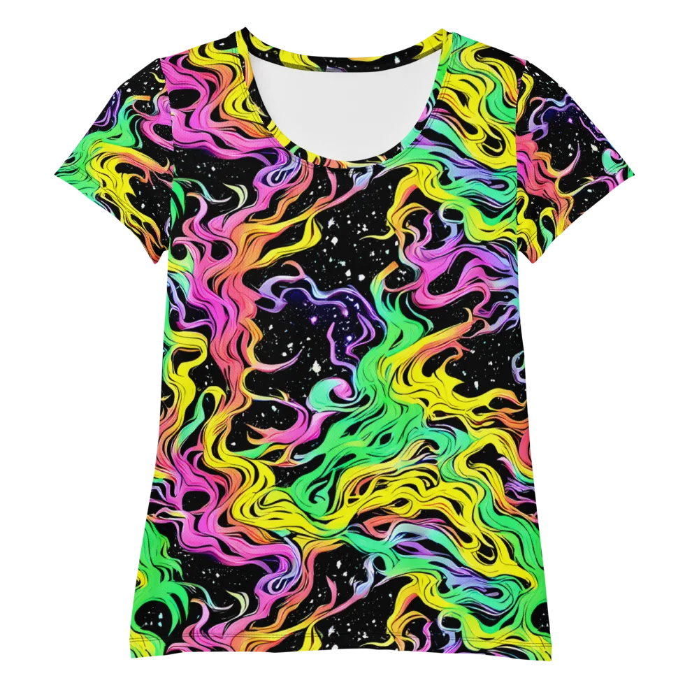 Midnight Chromatic on Women's Athletic T-Shirt — Front
