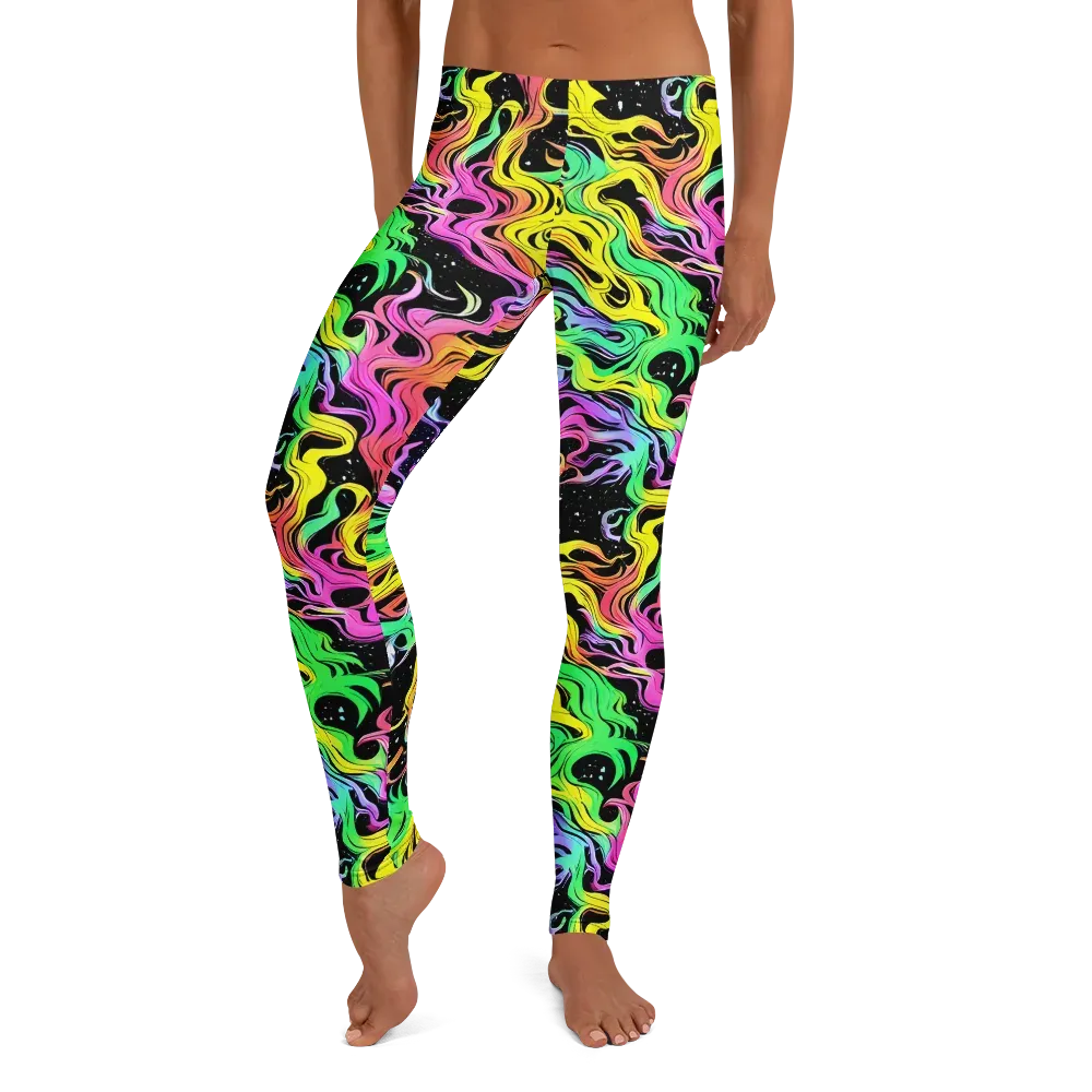 Midnight Chromatic on Leggings — Front
