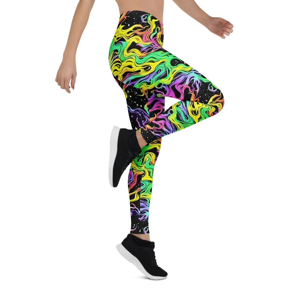Midnight Chromatic on Leggings — Right