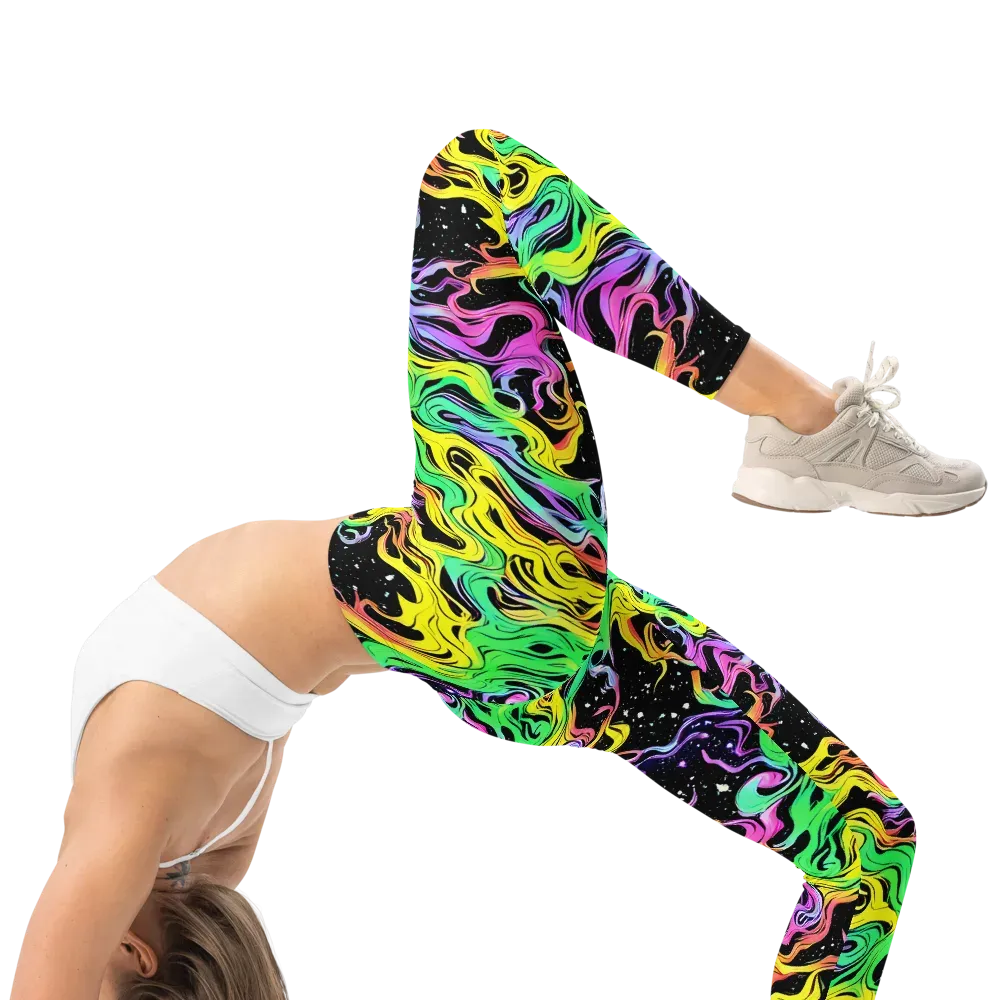 Midnight Chromatic on Leggings — Right