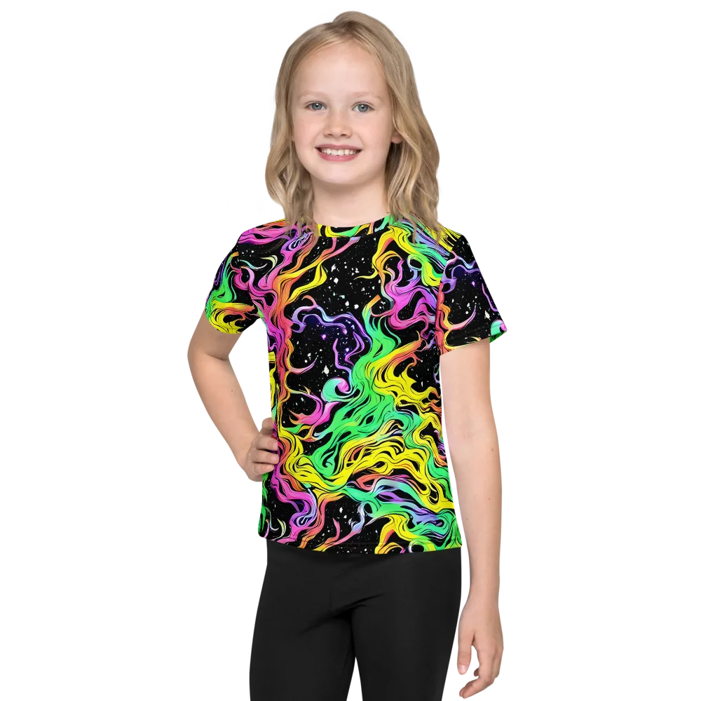 Midnight Chromatic on Kids Crew Neck T-Shirt — Front