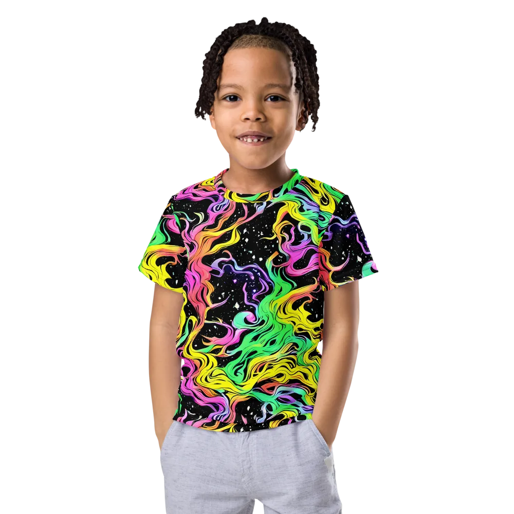 Midnight Chromatic on Kids Crew Neck T-Shirt — Front