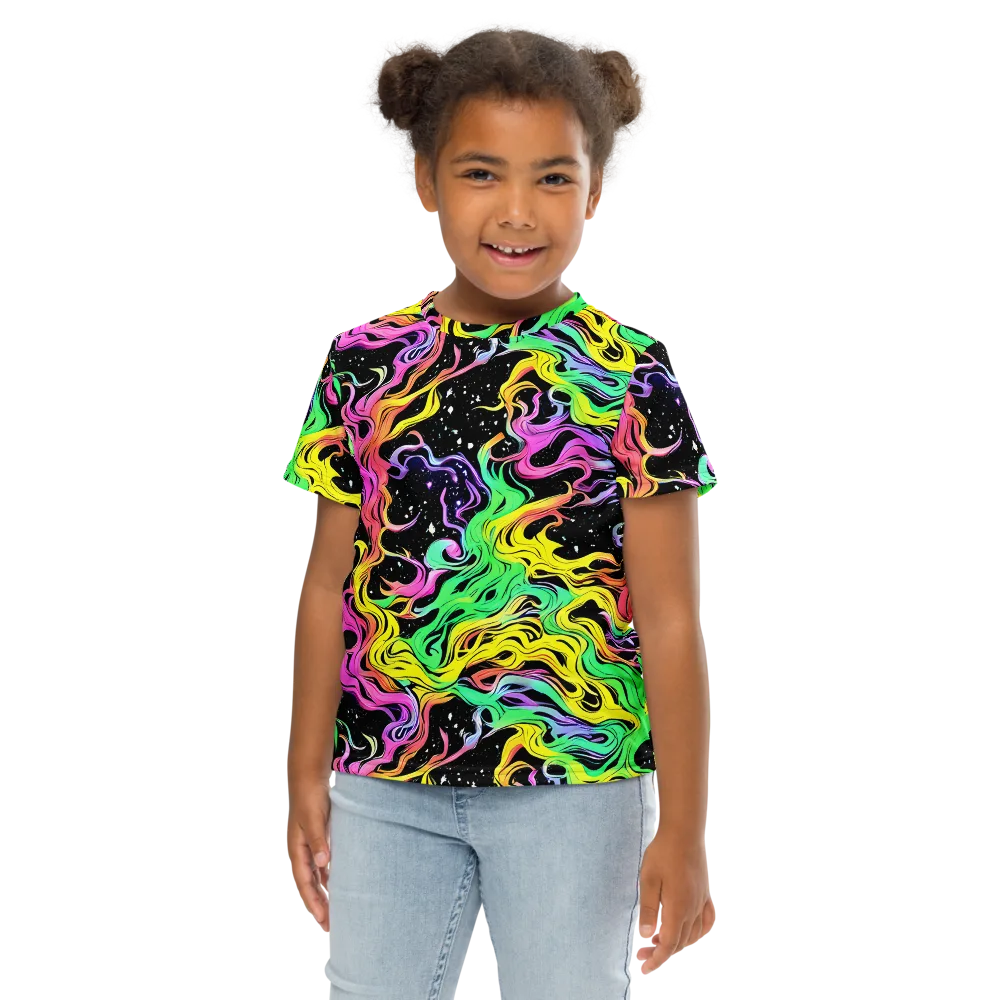 Midnight Chromatic on Kids Crew Neck T-Shirt — Front
