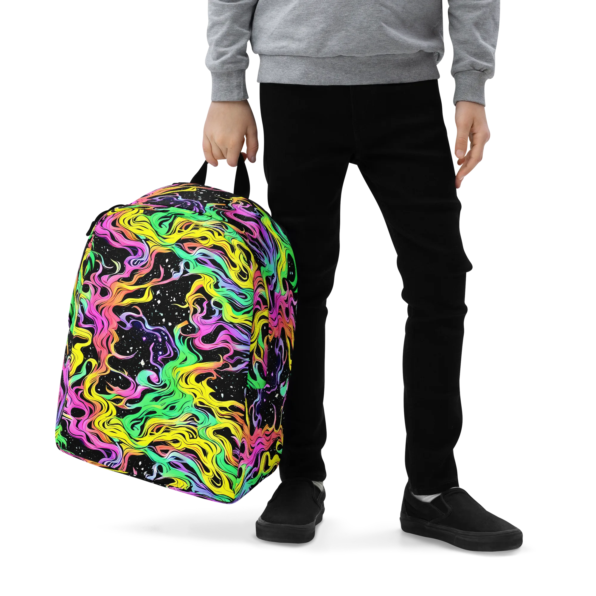Midnight Chromatic on Minimalist Backpack — Zoomed-in