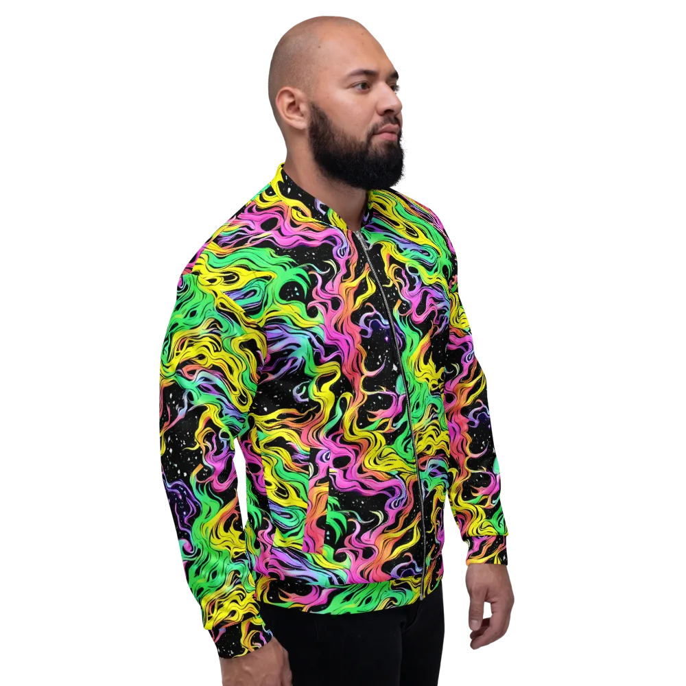 Midnight Chromatic on Bomber Jacket — Right