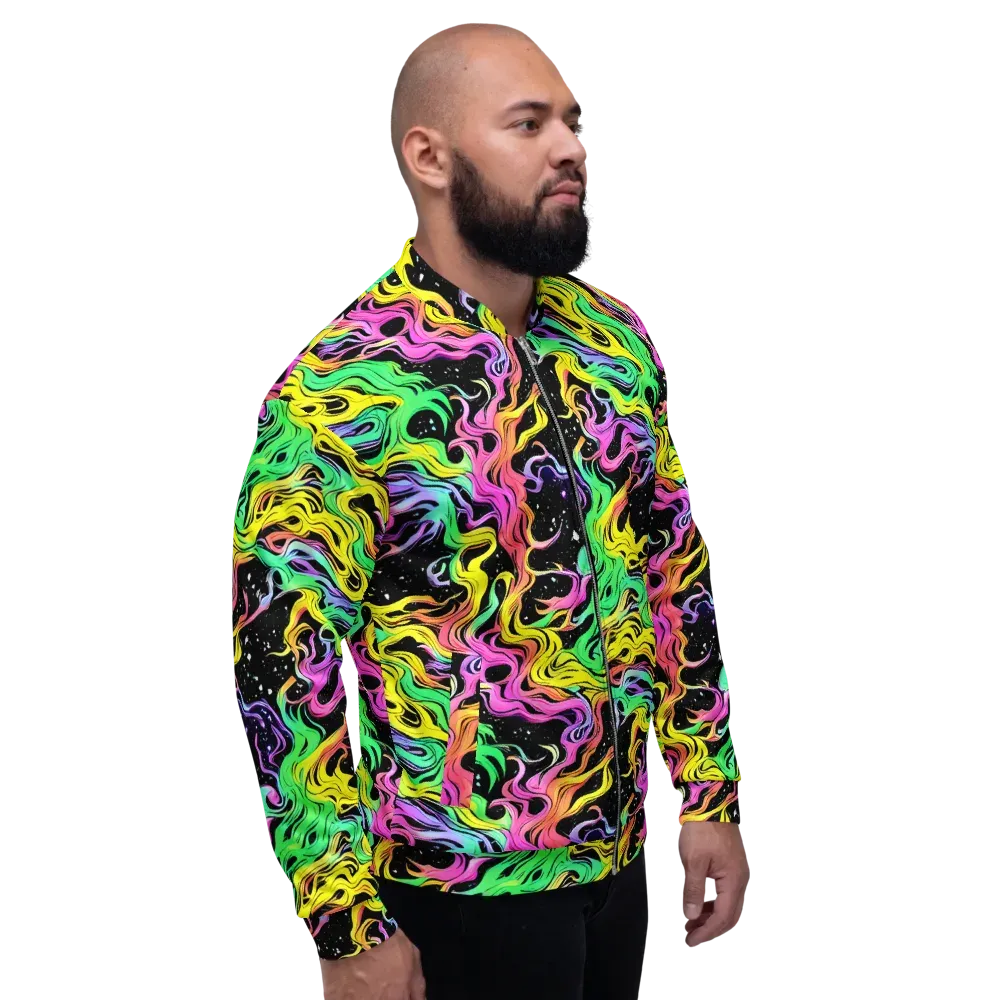 Midnight Chromatic on Bomber Jacket — Right
