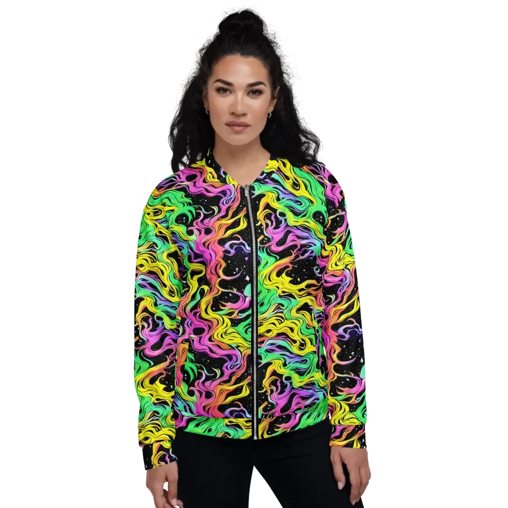 Midnight Chromatic on Bomber Jacket — Front