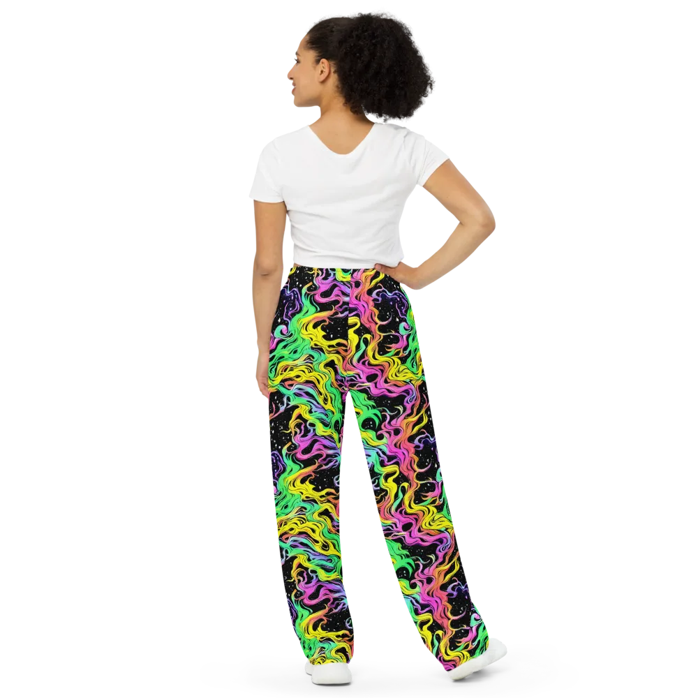 Midnight Chromatic on Wide-Leg Pants — Back