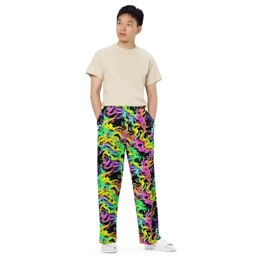 Midnight Chromatic on a Wide-Leg Pants