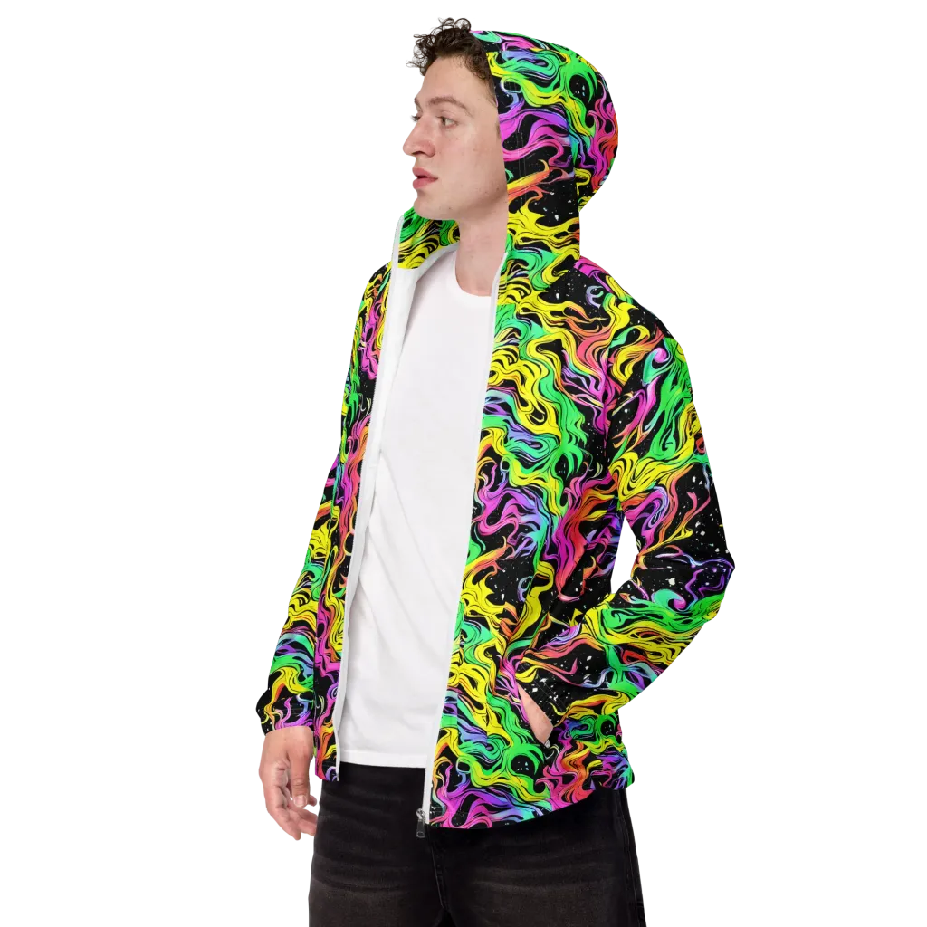 Midnight Chromatic on Men's Windbreaker — Left Front