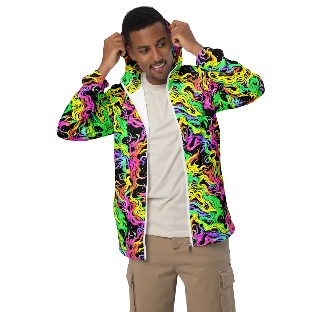 Midnight Chromatic on Men's Windbreaker — Front