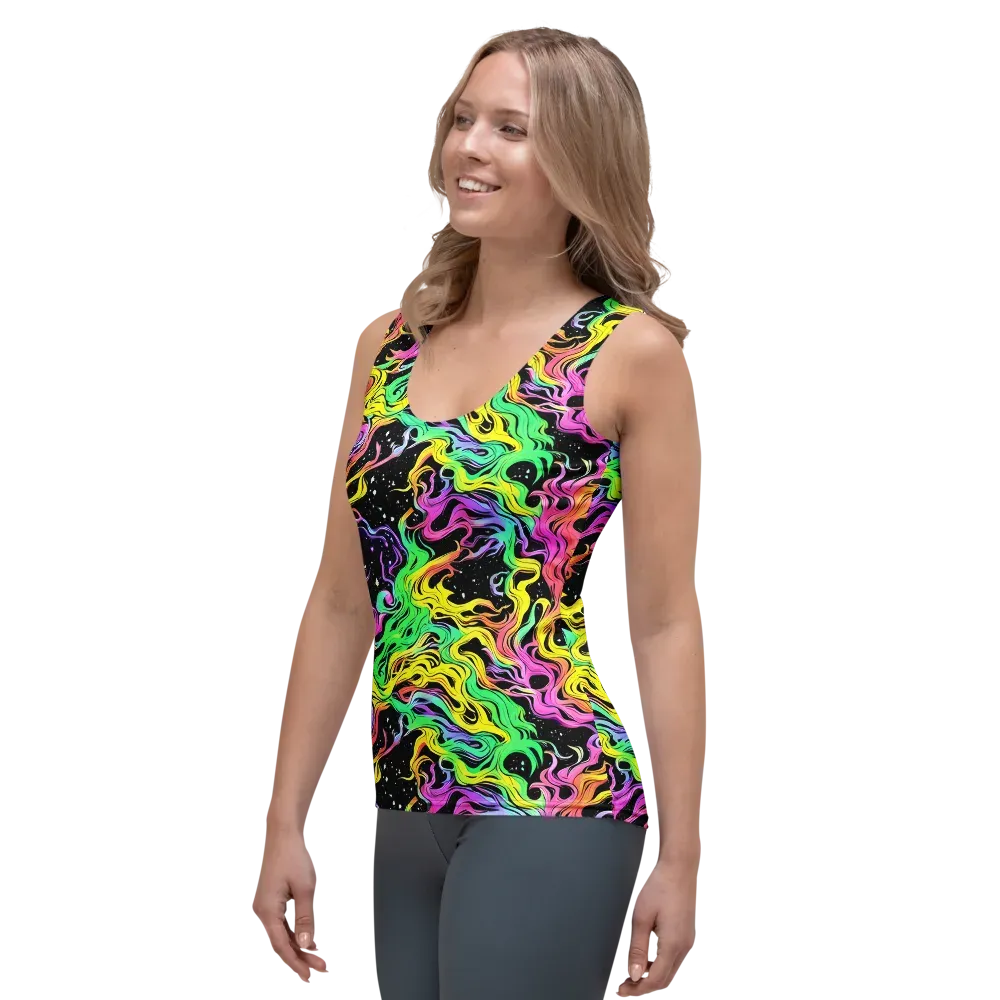 Midnight Chromatic on Women's Tank Top — Left Front