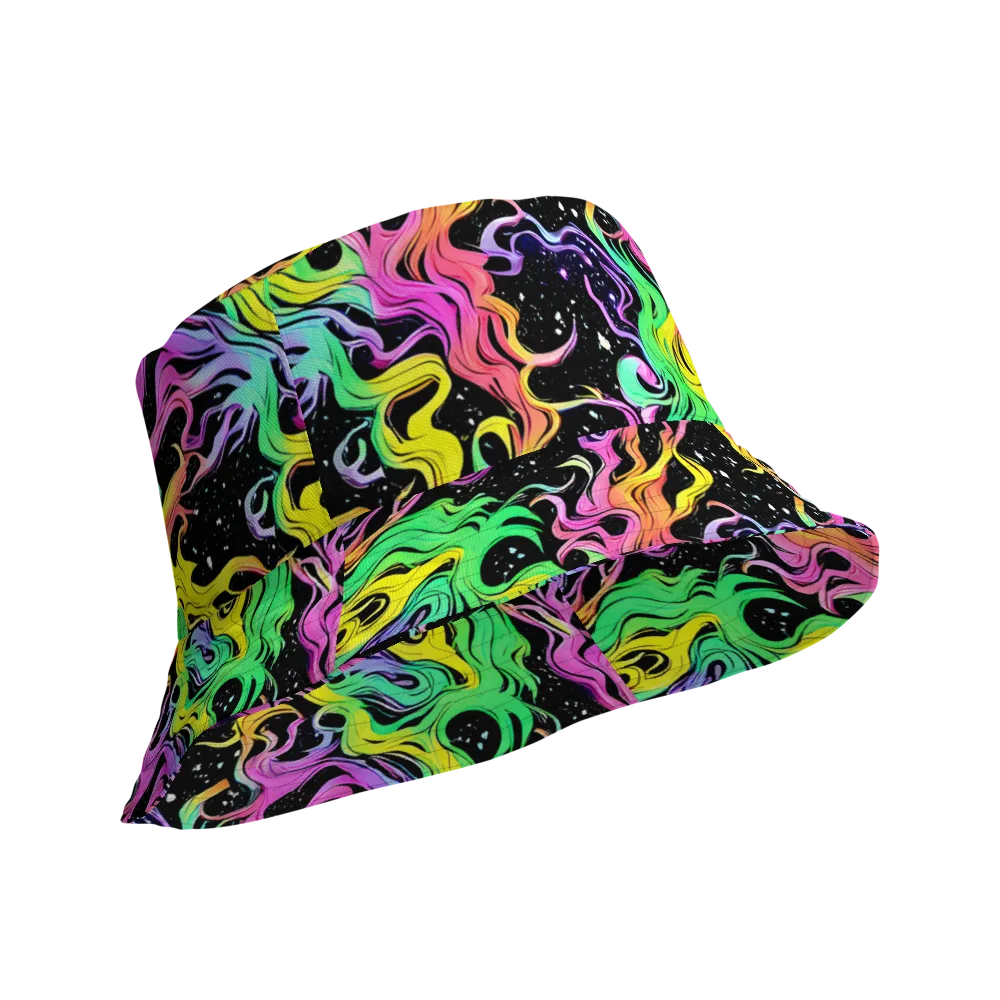 Midnight Chromatic on Reversible Bucket Hat — Product details Outside