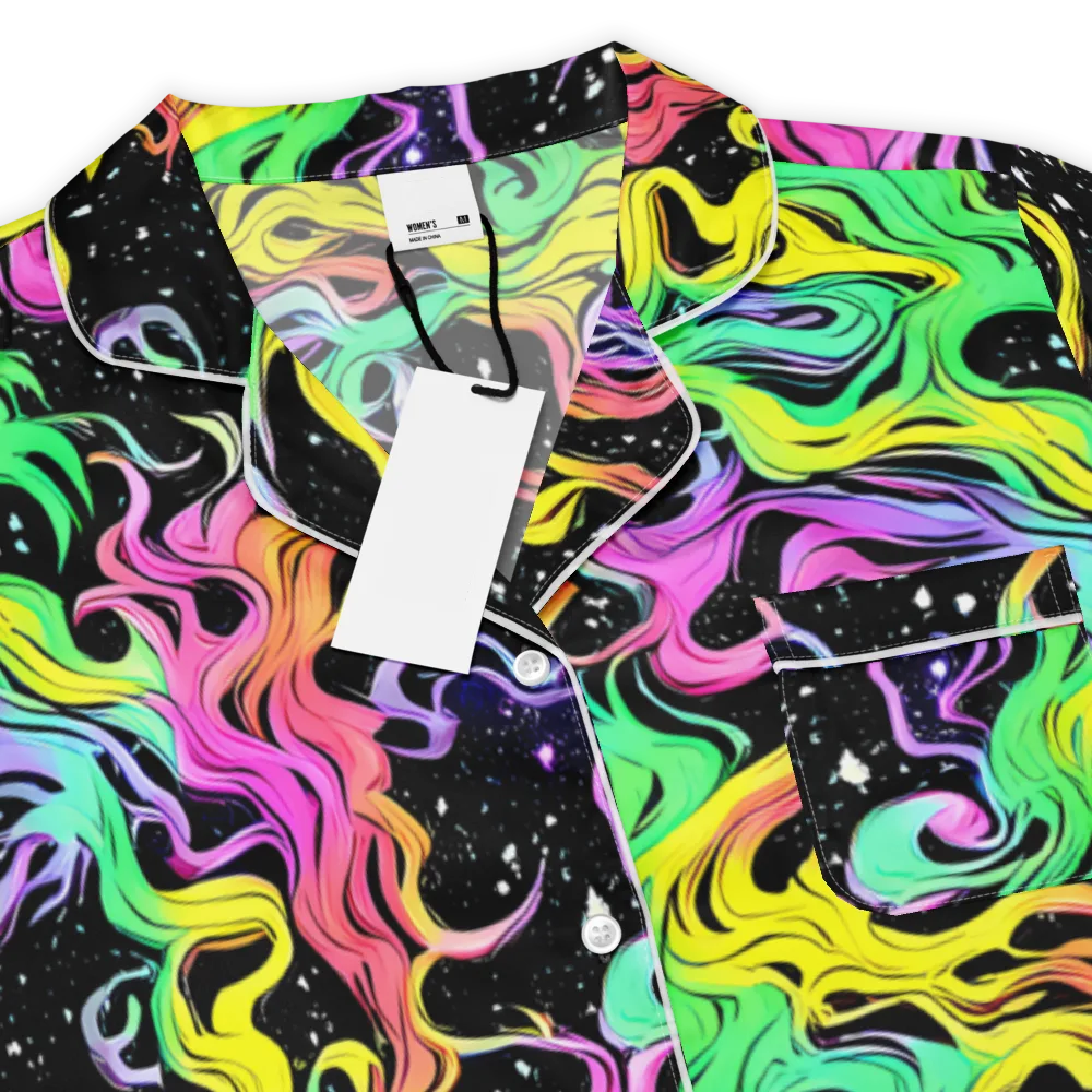 Midnight Chromatic on Women's Short Sleeve Pajama Top — Product details