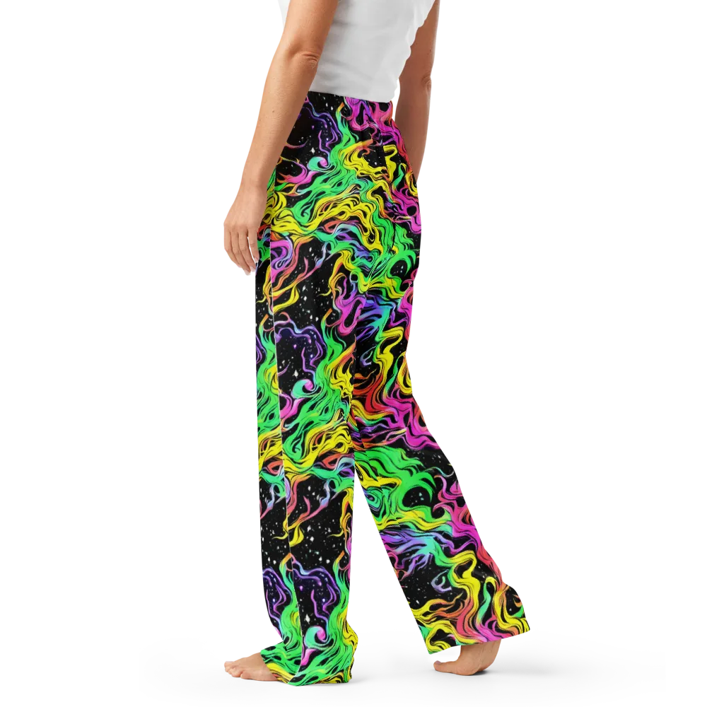 Midnight Chromatic on Women's Pajama Pants — Left