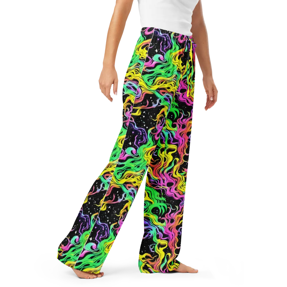 Midnight Chromatic on Women's Pajama Pants — Right Front