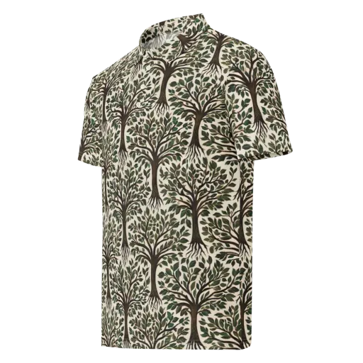 Tree of Life on a Men's Slim Fit Polo Shirt