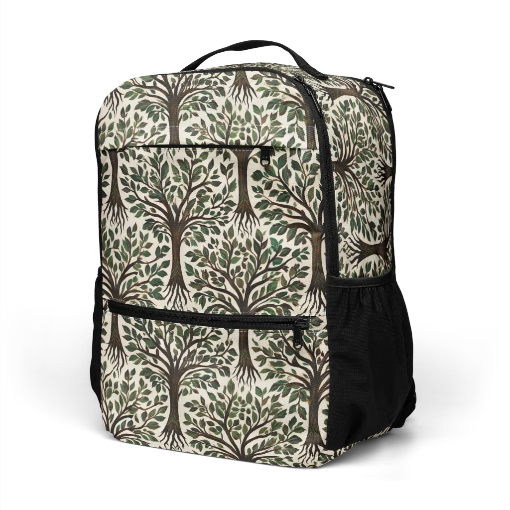 Tree of Life on Utility Backpack — Left Front