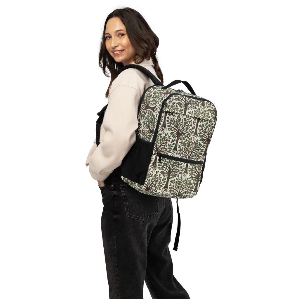 Tree of Life on Utility Backpack — Back
