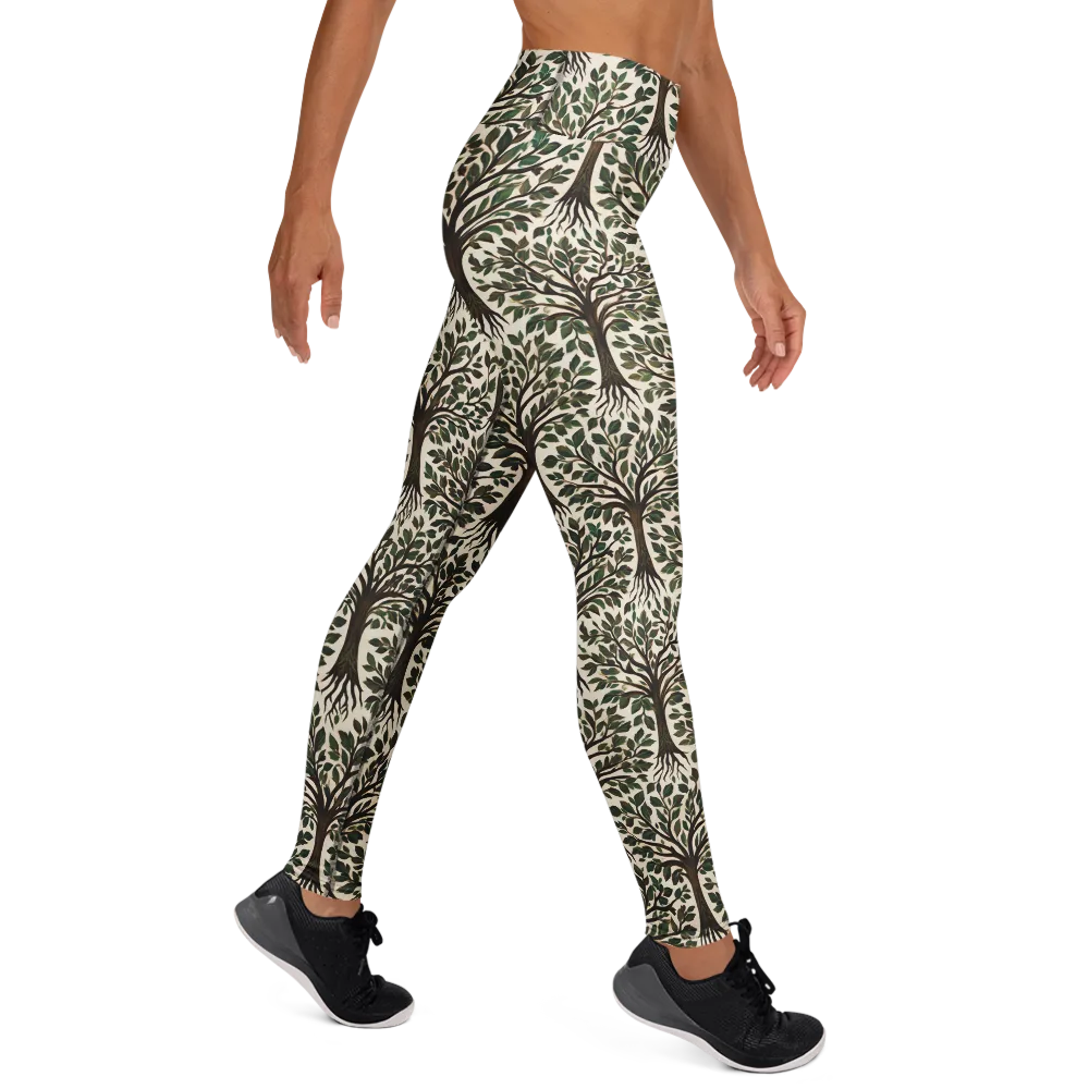 Tree of Life on Yoga Leggings — Right