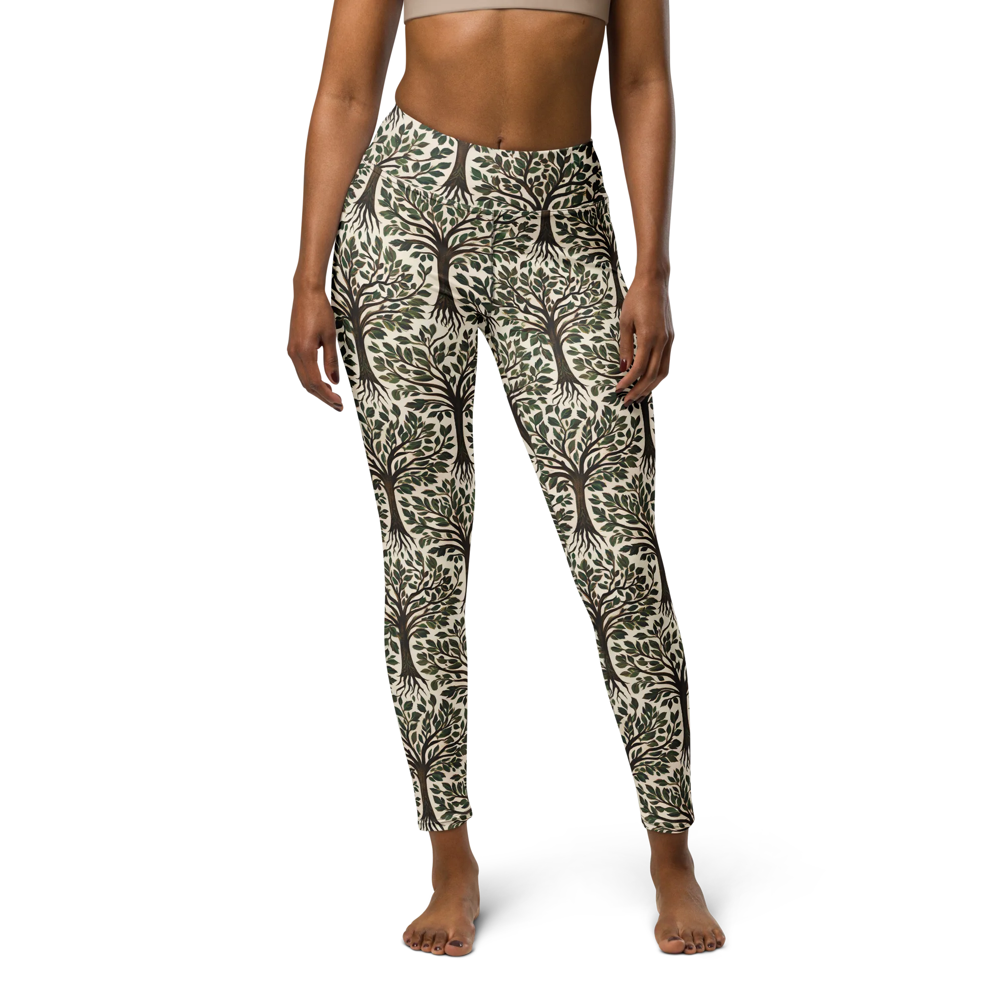 Tree of Life on Yoga Leggings — Front