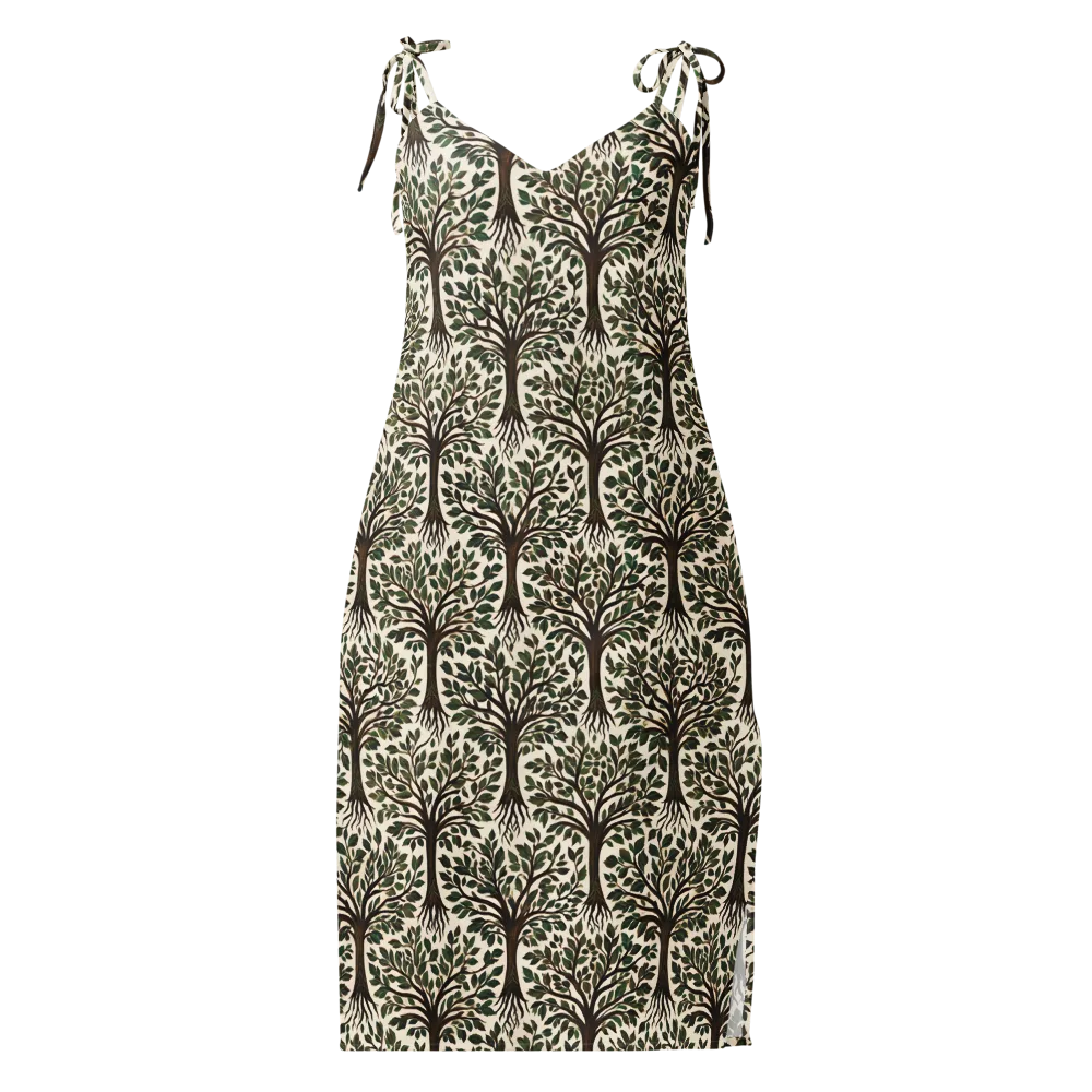Tree of Life on Slip Dress — Front