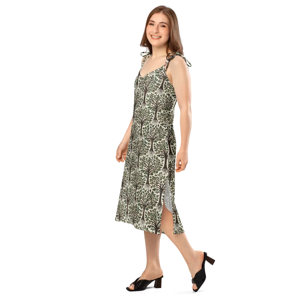 Tree of Life on Slip Dress — Left Front