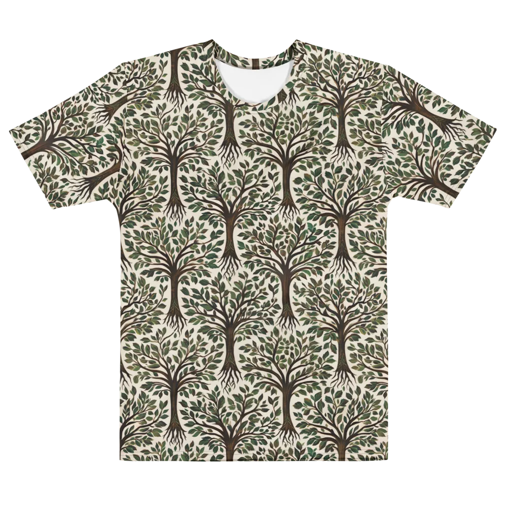 Tree of Life on Men's Cotton Crew Neck T-Shirt — Front