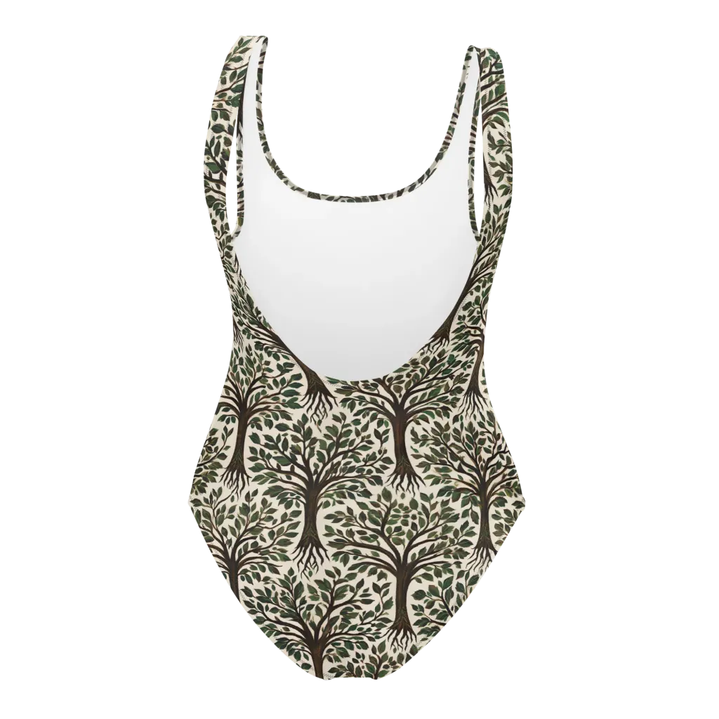 Tree of Life on One-Piece Swimsuit — Back