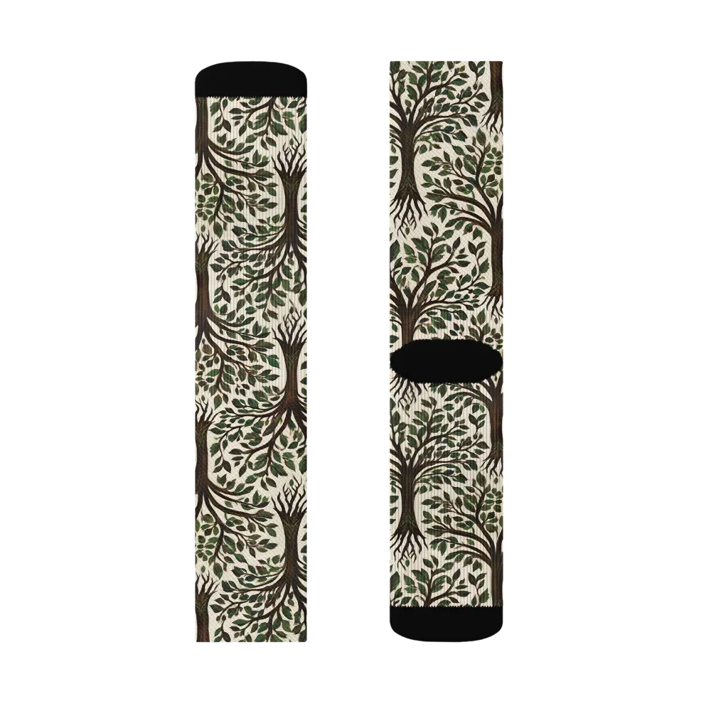 Tree of Life on Socks — Right Sock