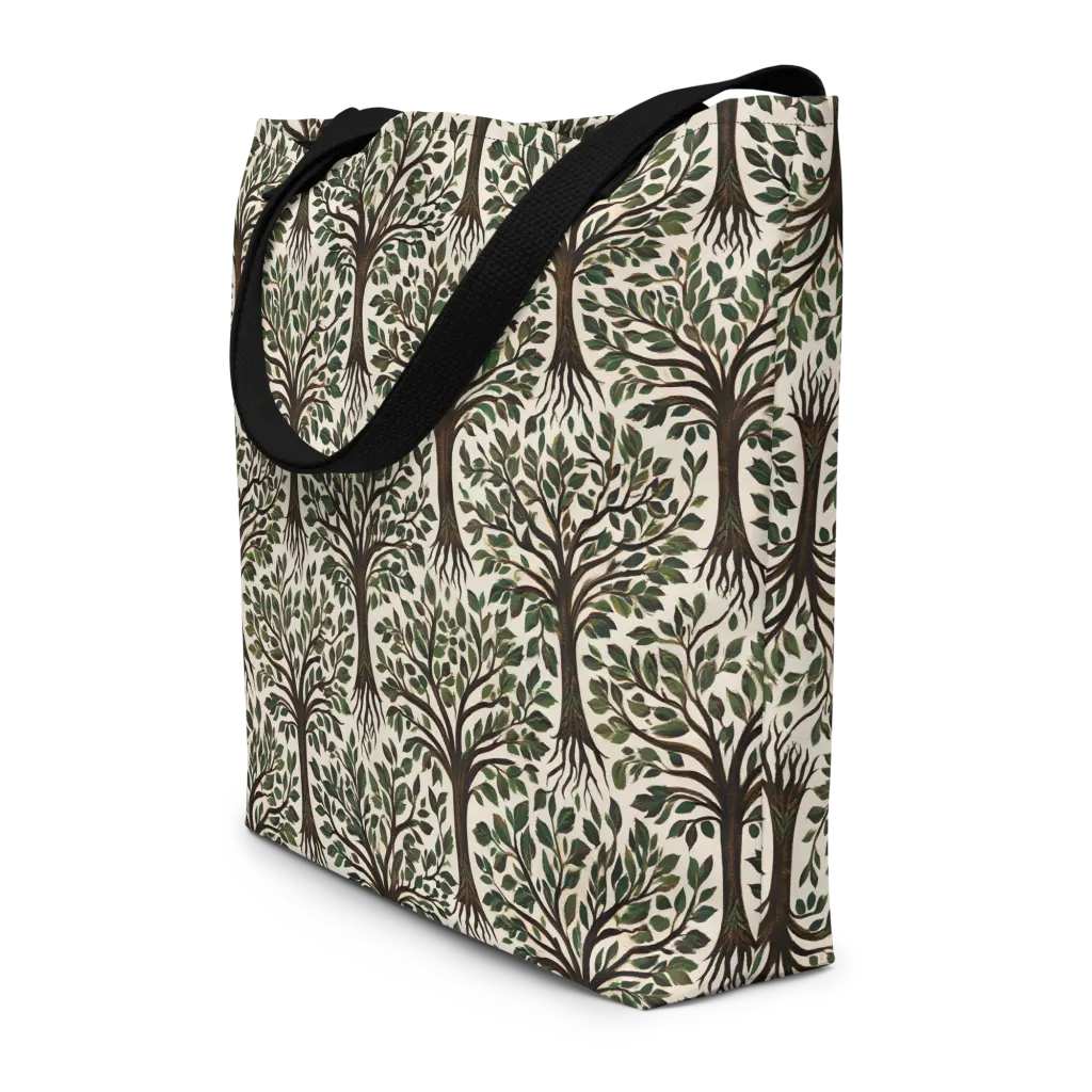 Tree of Life on Large Tote Bag W/ Pocket — Front