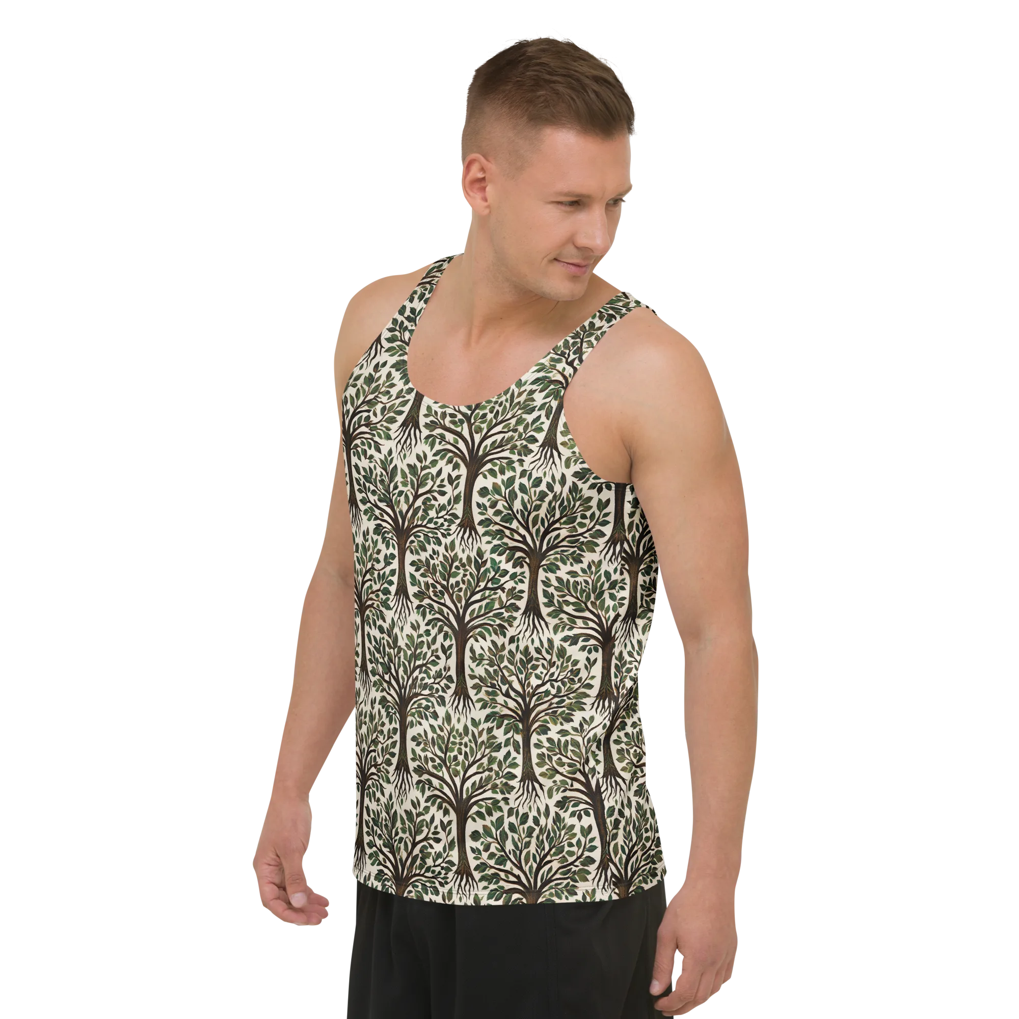 Tree of Life on Men's Tank Top — Left Front