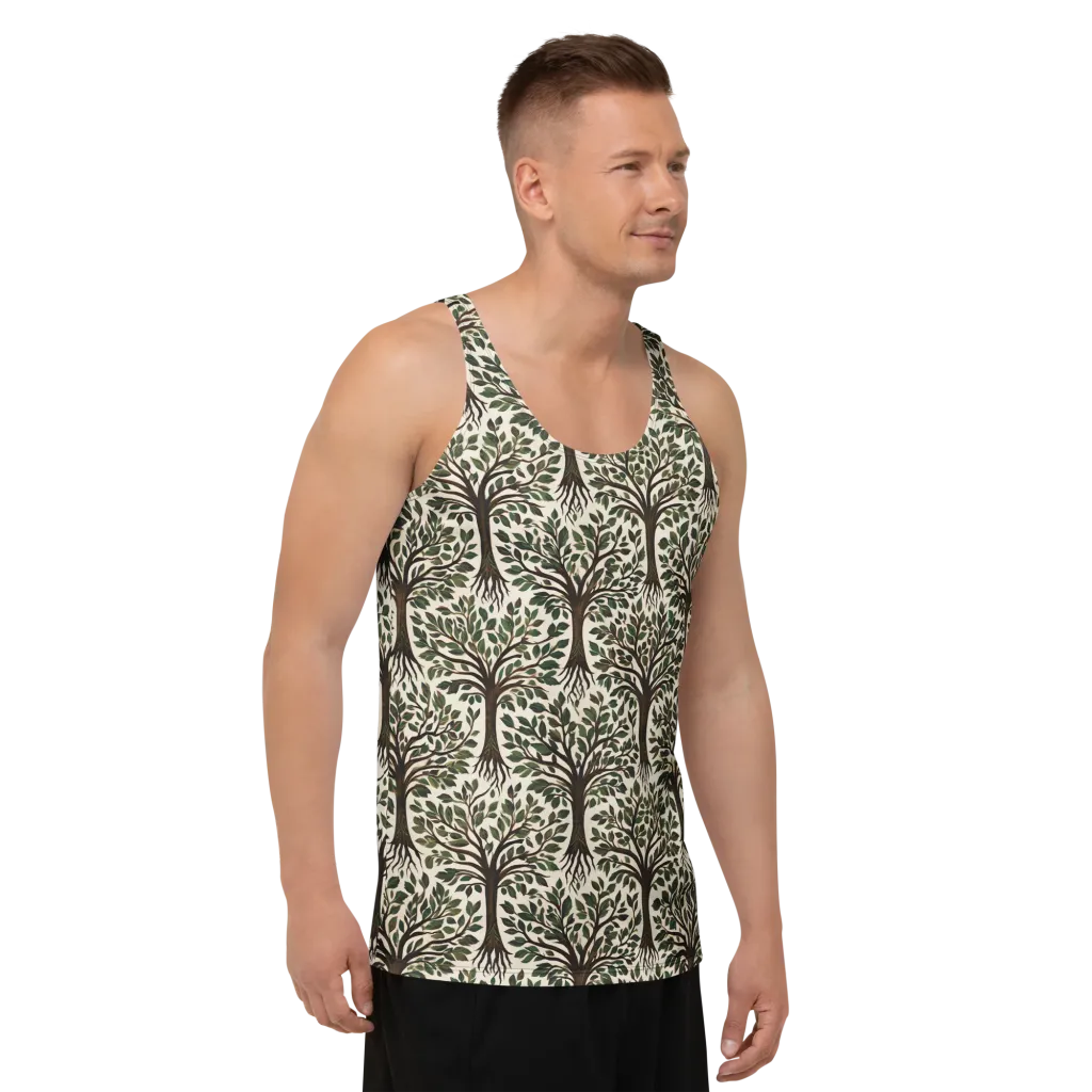Tree of Life on Men's Tank Top — Right Front