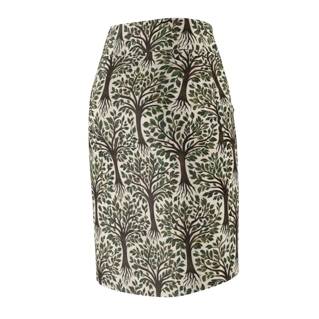 Tree of Life on Pencil Skirt — Back Side