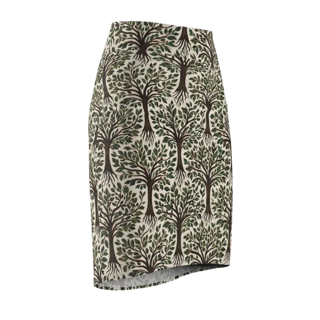 Tree of Life on Pencil Skirt — Front Side