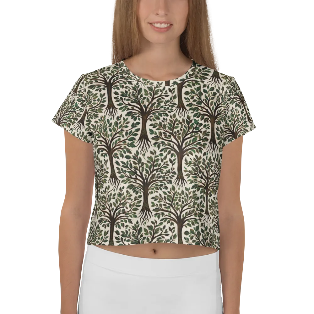Tree of Life on Crop Tee — Front
