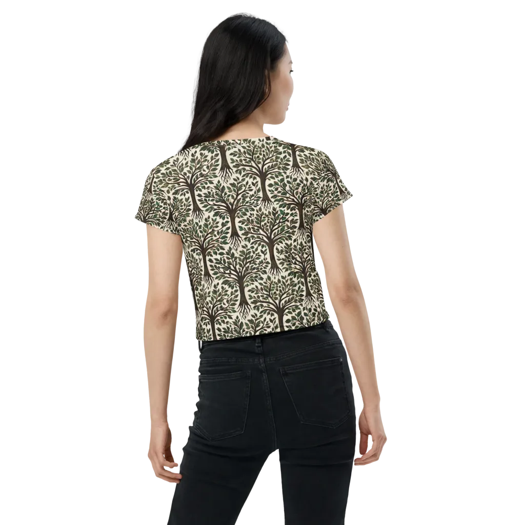 Tree of Life on Crop Tee — Back