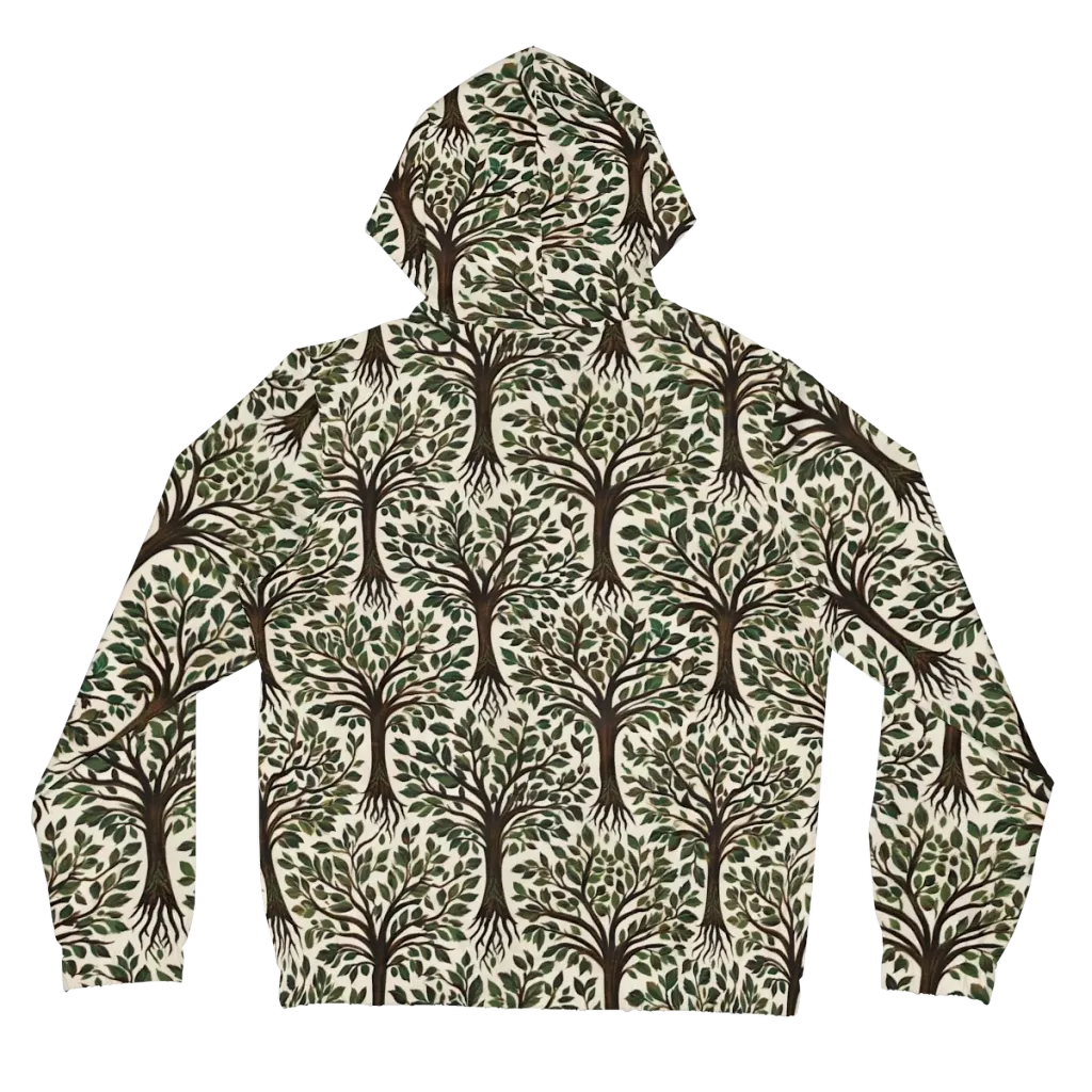 Tree of Life on Women's Full-Zip Hoodie — Back