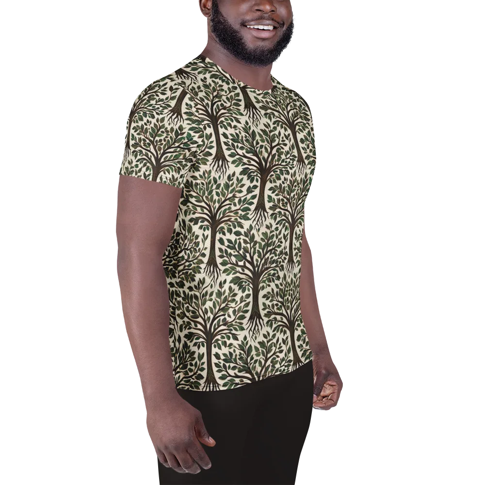 Tree of Life on Men's Athletic T-Shirt — Right
